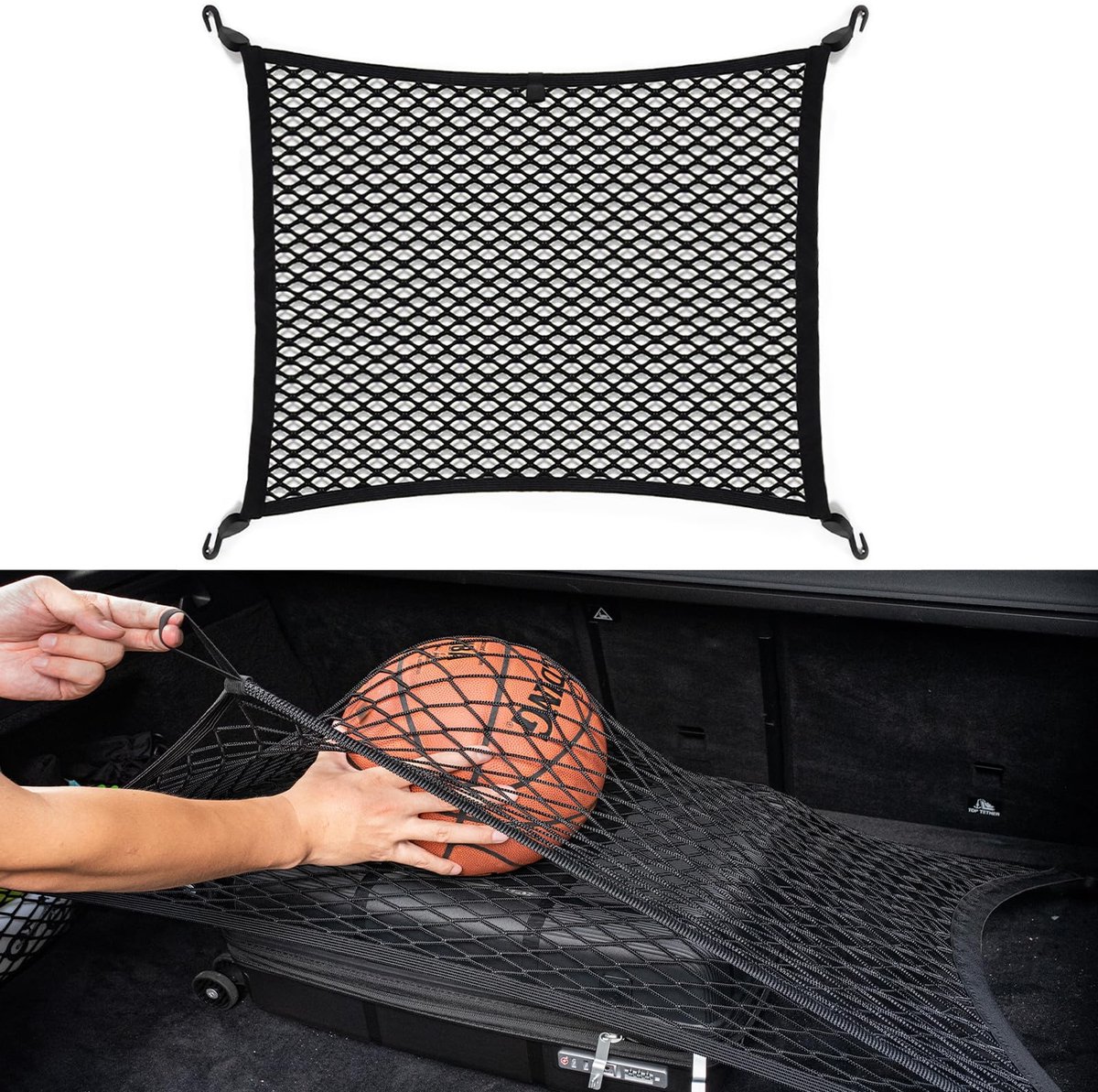 Bagagenet - Dubbellaags Universeel Spannet - Voor auto kofferbak - 80x60cm
