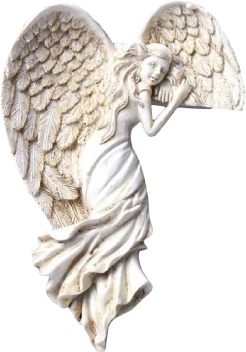 Engel Vleugel Deurkozijn Decoratie – Creatief Hars Ornament met Godin- en Vleugeldesign, Christelijke Home Decoratie voor Deur, Muur, Woonkamer & Slaapkamer, Festival, Feest & Speciale Gelegenheden