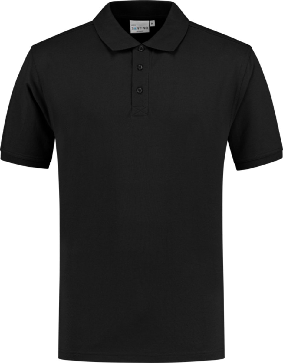 SANTINO LEEDS Poloshirt zwart/donker grijs / S