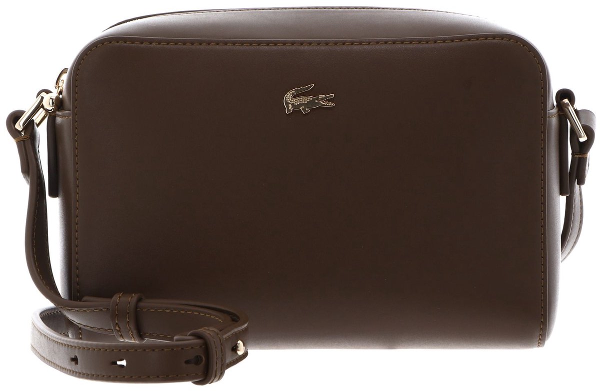 LACOSTE schoudertas Crossover Bag Mascara bruine