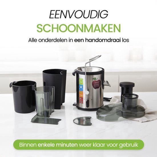 Sapcentrifuge voor Groenten & Fruit - 2 Snelheden - Grote Vulopening - Juicer met Pulpcontainer - 500W van Golermo — afbeelding 4