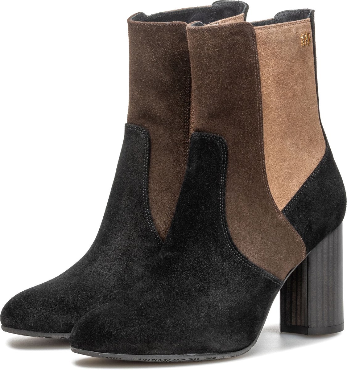 Floris Van Bommel Sfw-50075 Kaci Enkellaarsjes - Enkelboots met rits - Dames - Zwart - Maat 38
