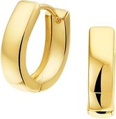 Sparkle14 Klapoorringen Vlak 12 mm - Goud