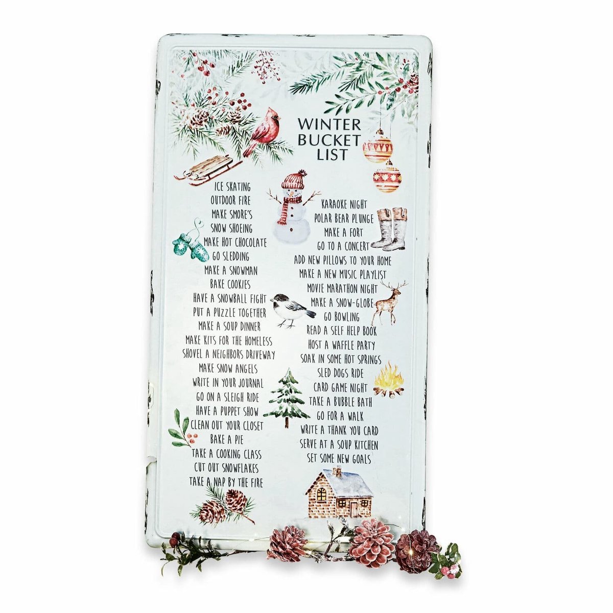 LOBERON Decoboard List wit/zwart