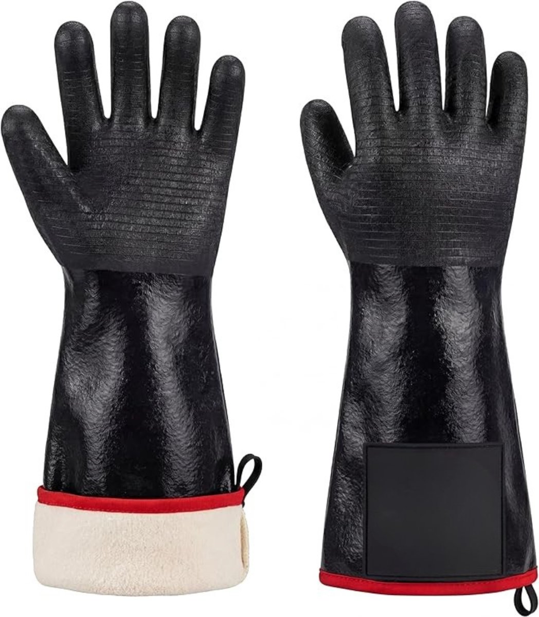 Kavo Handschoenen - BBQ Handschoenen Hittebestendig - Vuurvaste Handschoenen - Zwart - 36cm x 15cm x 1cm