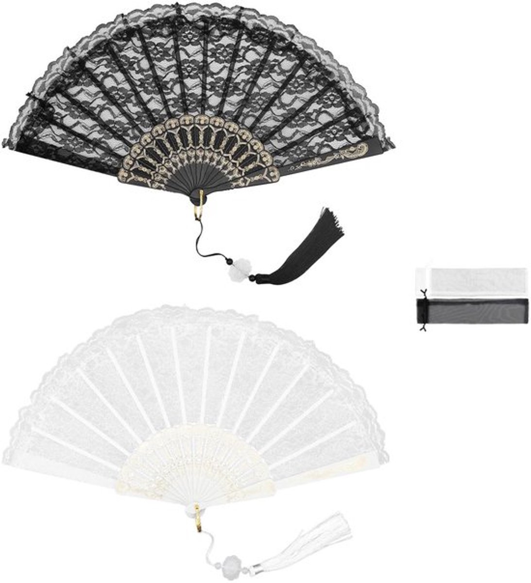 Allecto - Stofwaaiers - Handwaaiers voor Feestjes - Elegante Oosterse Design
