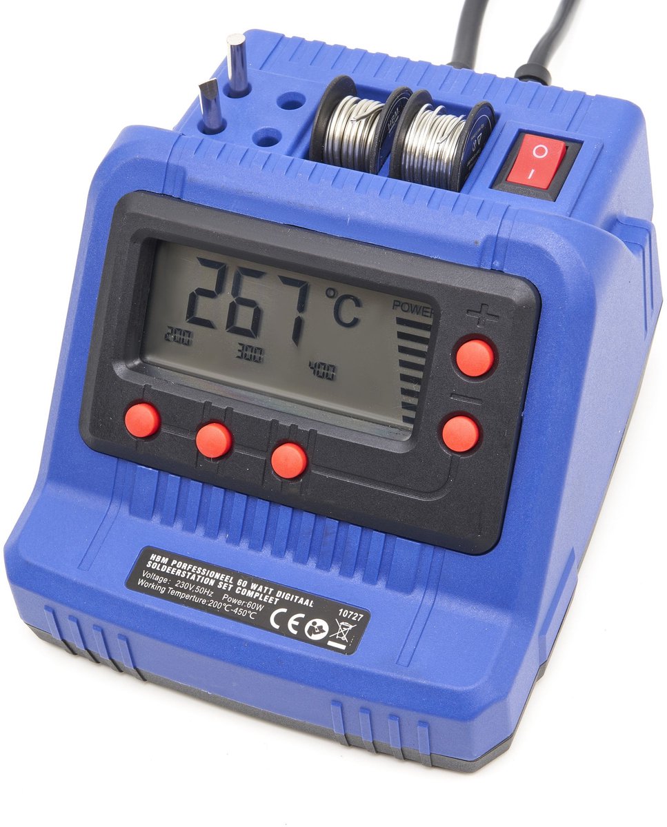 HBM Professioneel 60 Watt Digitaal Soldeerstation Set Compleet