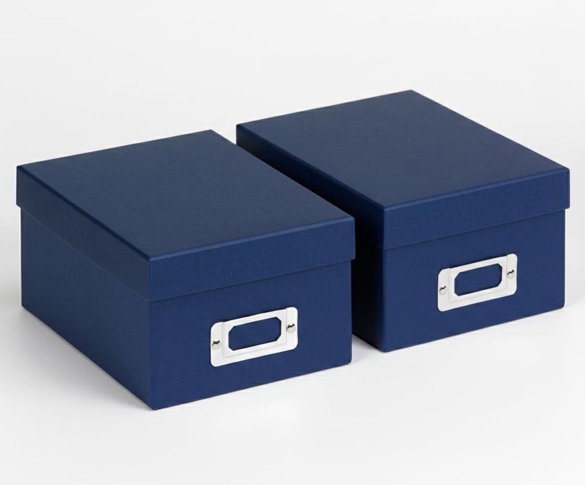Elzusha - Opbergdozen Fun Fb-115-Ld - Blauw, Set van 2