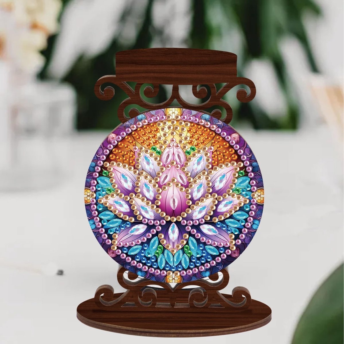 Elzusha - Diamond Painting Kandelaar, 5 cm Diameter voor Diner en Decoratie
