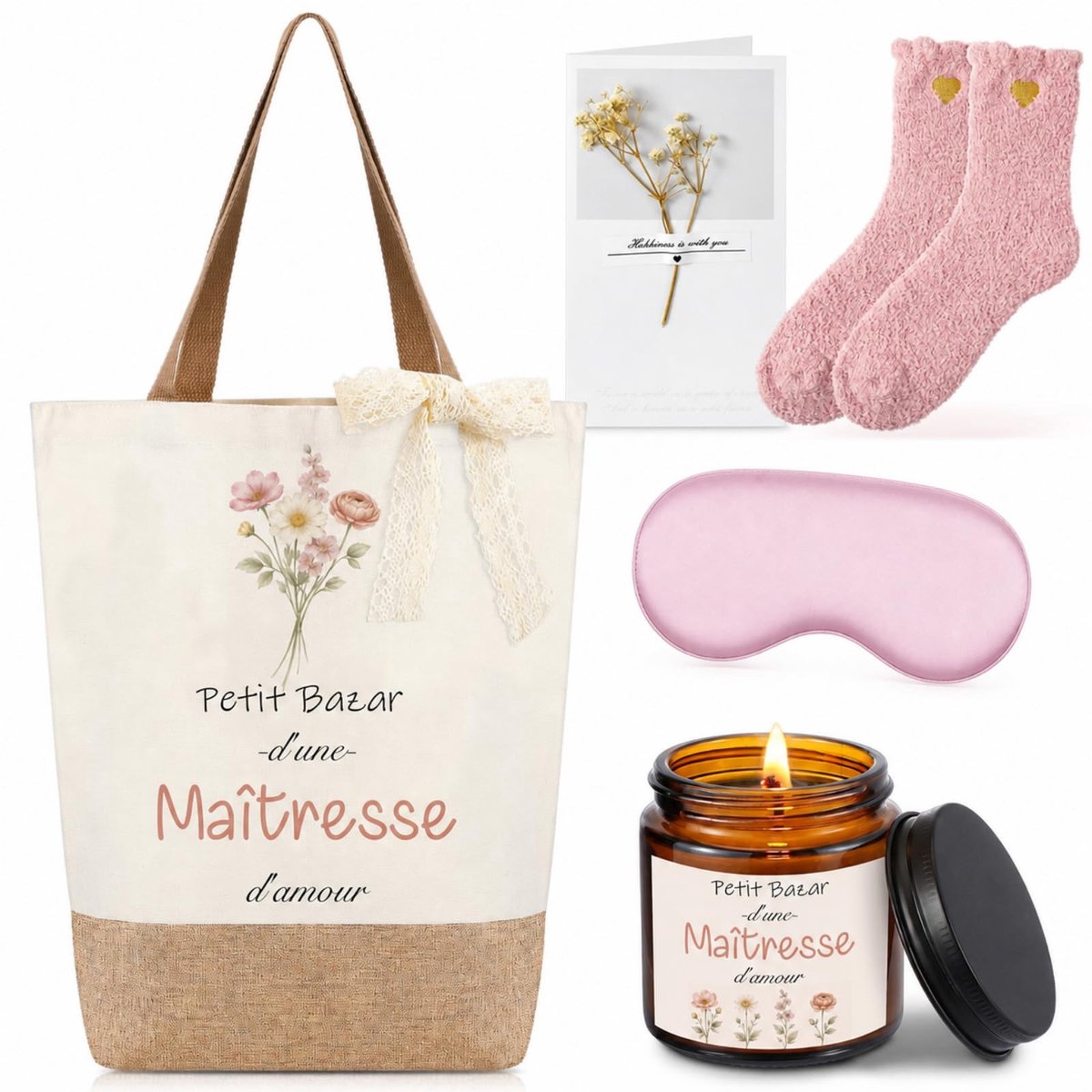 Set van 5 Cadeaus voor Leerkrachten met Bedankt Verpakking