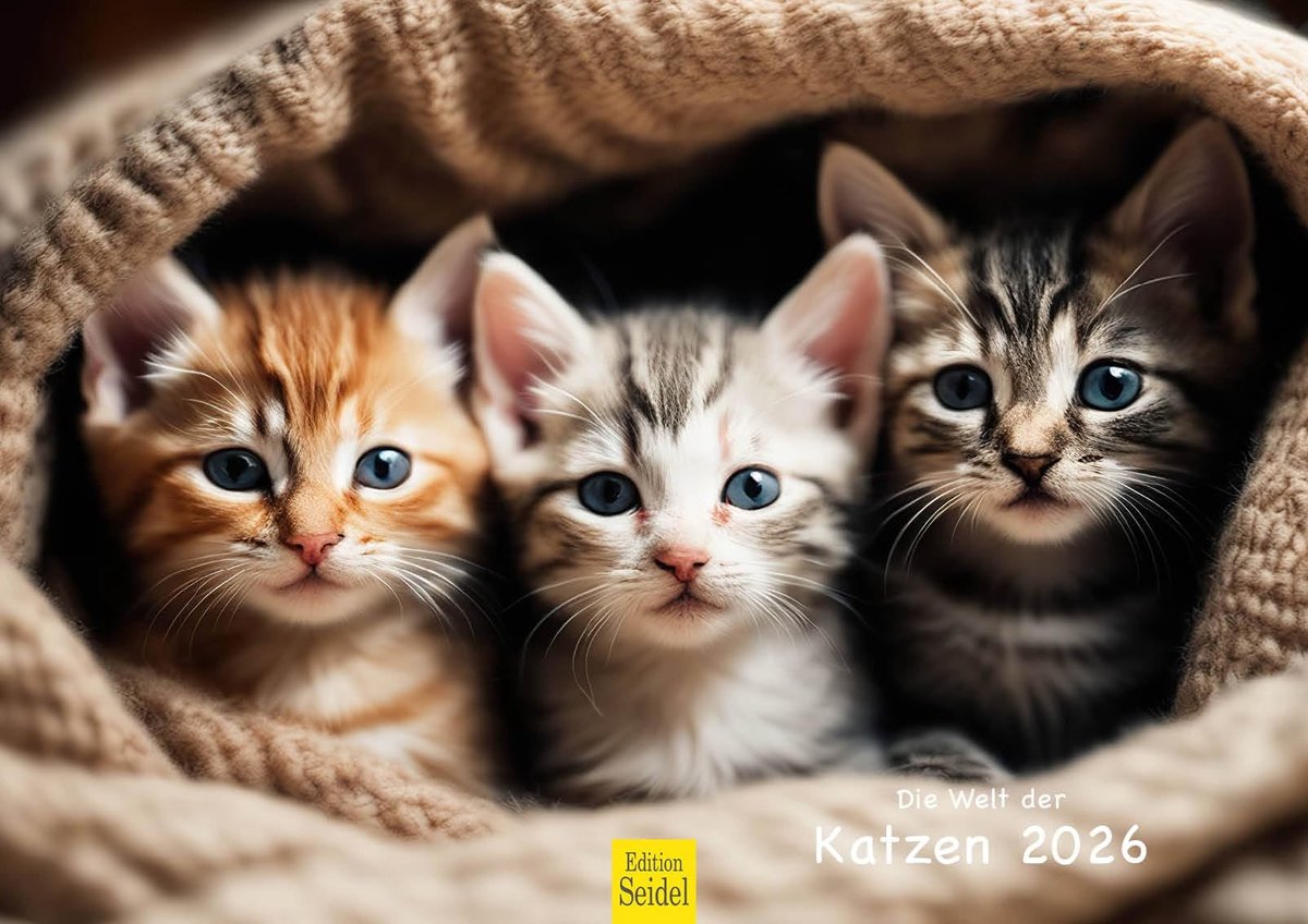 Elzusha - Wandkalender 2026 - De wereld van katten in A3 formaat