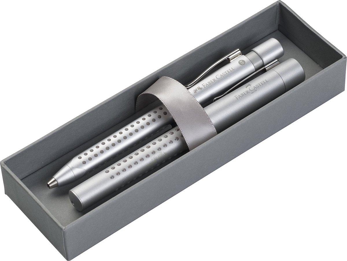 Elzusha - Luxe Geschenkset met Vulpen en Balpen in Zilver