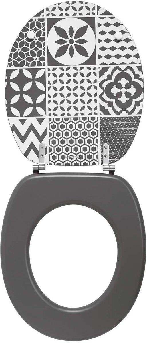 Elzusha - Houten Toiletzitting met MDF Materiaal en RVS Scharnieren