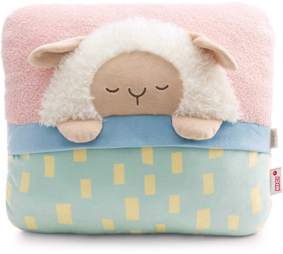 Elzusha - Knuffel Slak Wools - Zacht Pluche Speelgoed - Roze - 35 x 30 x 18 cm