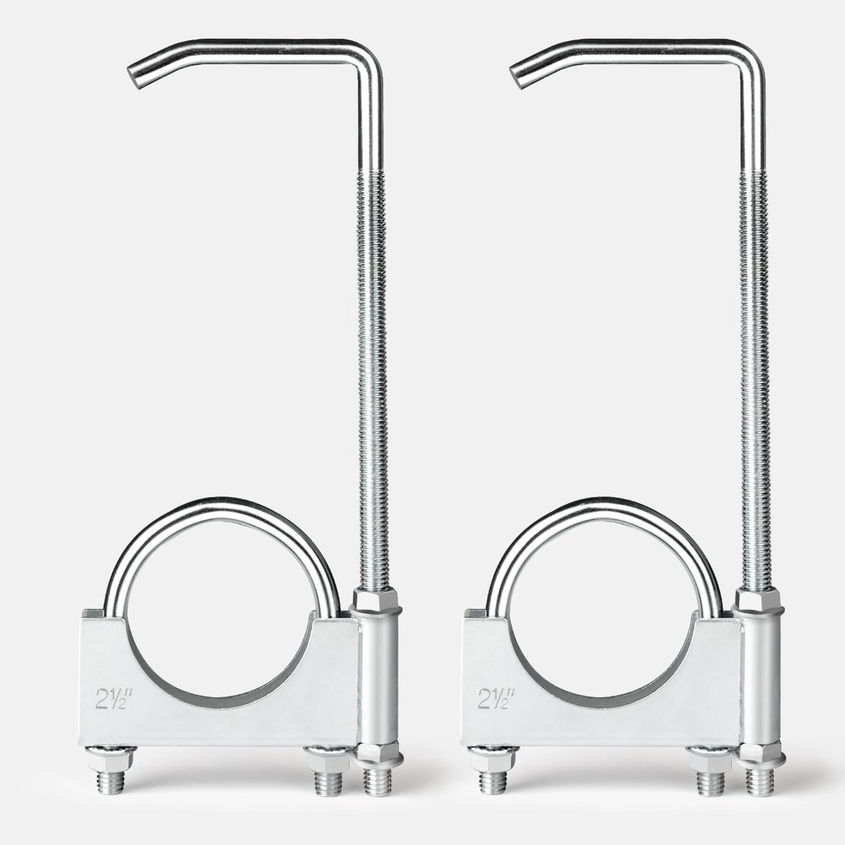 Elzusha - Universele Heavy Duty Uitlaatklem met Haak, Set van 2