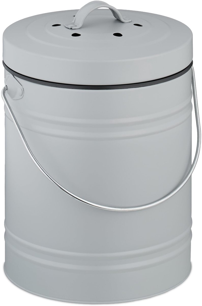 Elzusha - GFT Afvalbak 5L met Geurfilter