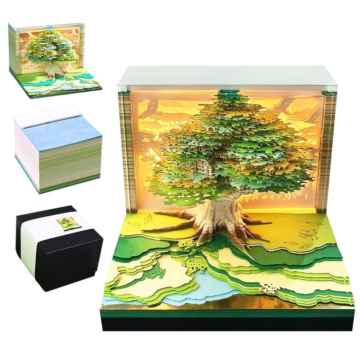 Elzusha - 3D Notepad DIY Papercraft Kalender 2026