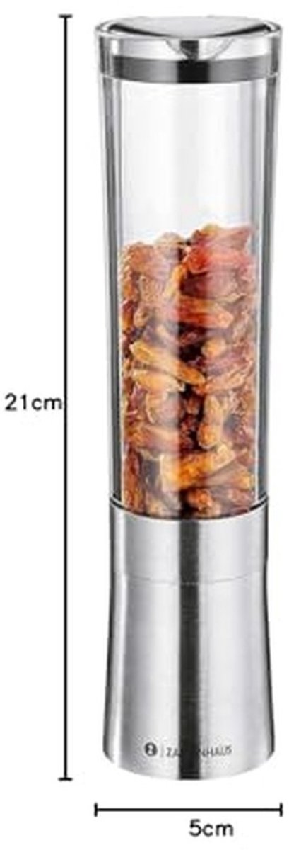 Elzusha - Chili Molen - Acryl - 21 cm - Transparant Zilver — afbeelding 3