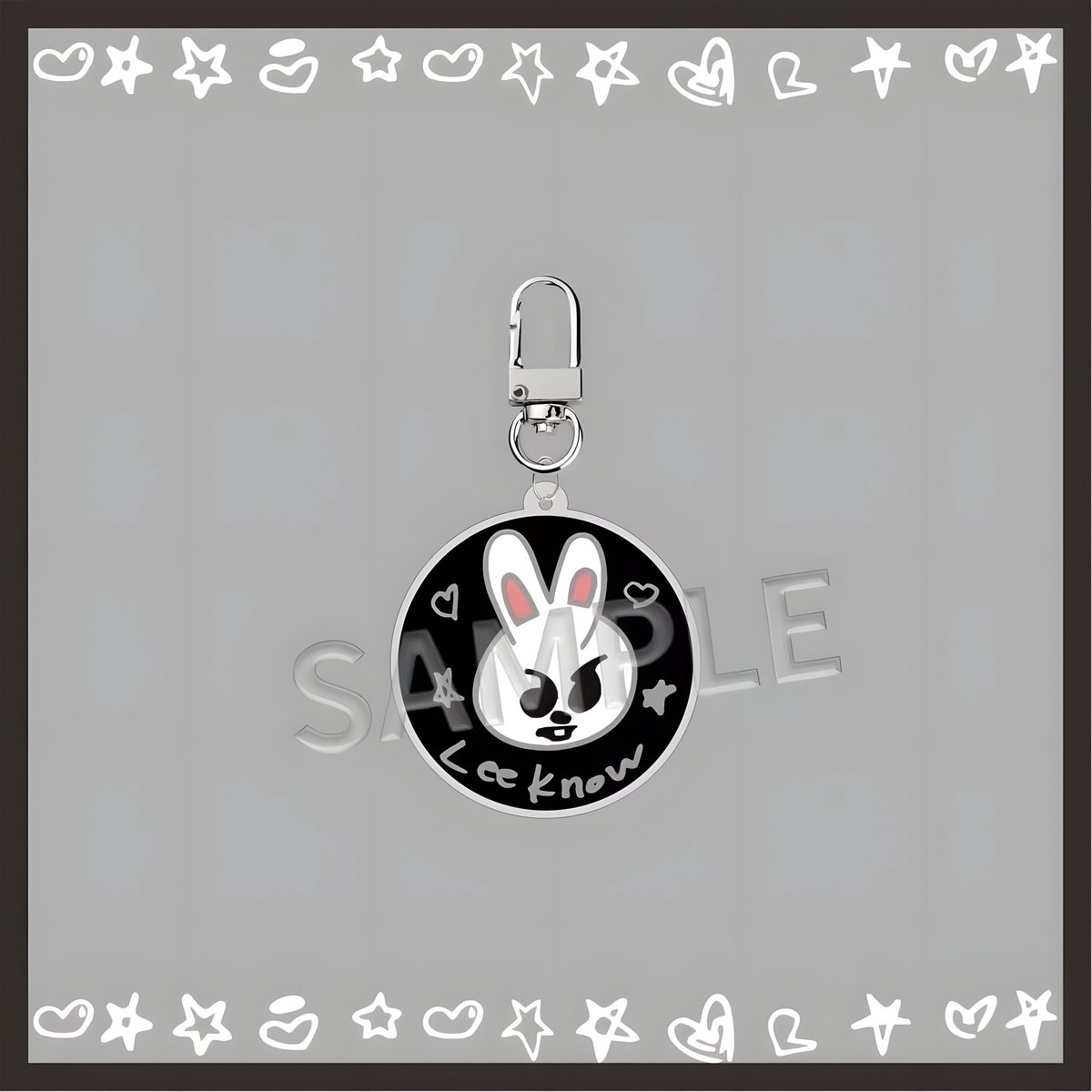 KPOP Stray Kids SKZ Lee Know Acrylic Keyring SKZOO Face [Sleutelhanger]