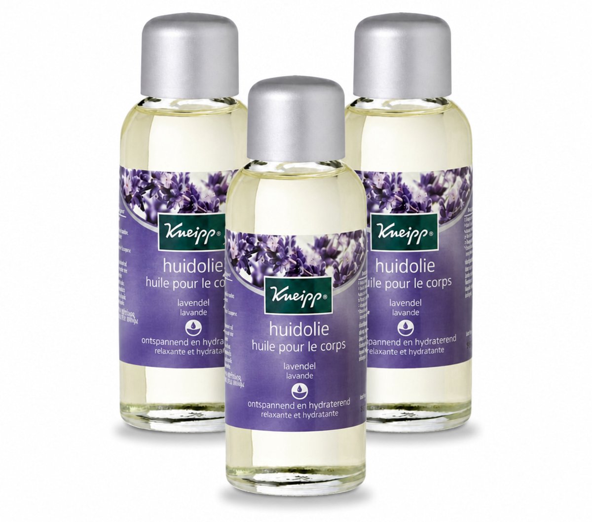 3 x Kneipp - Huidolie - Relaxing - Lavendel - Trekt snel in - 100 ml - Voordeelverpakking - 3 stuks