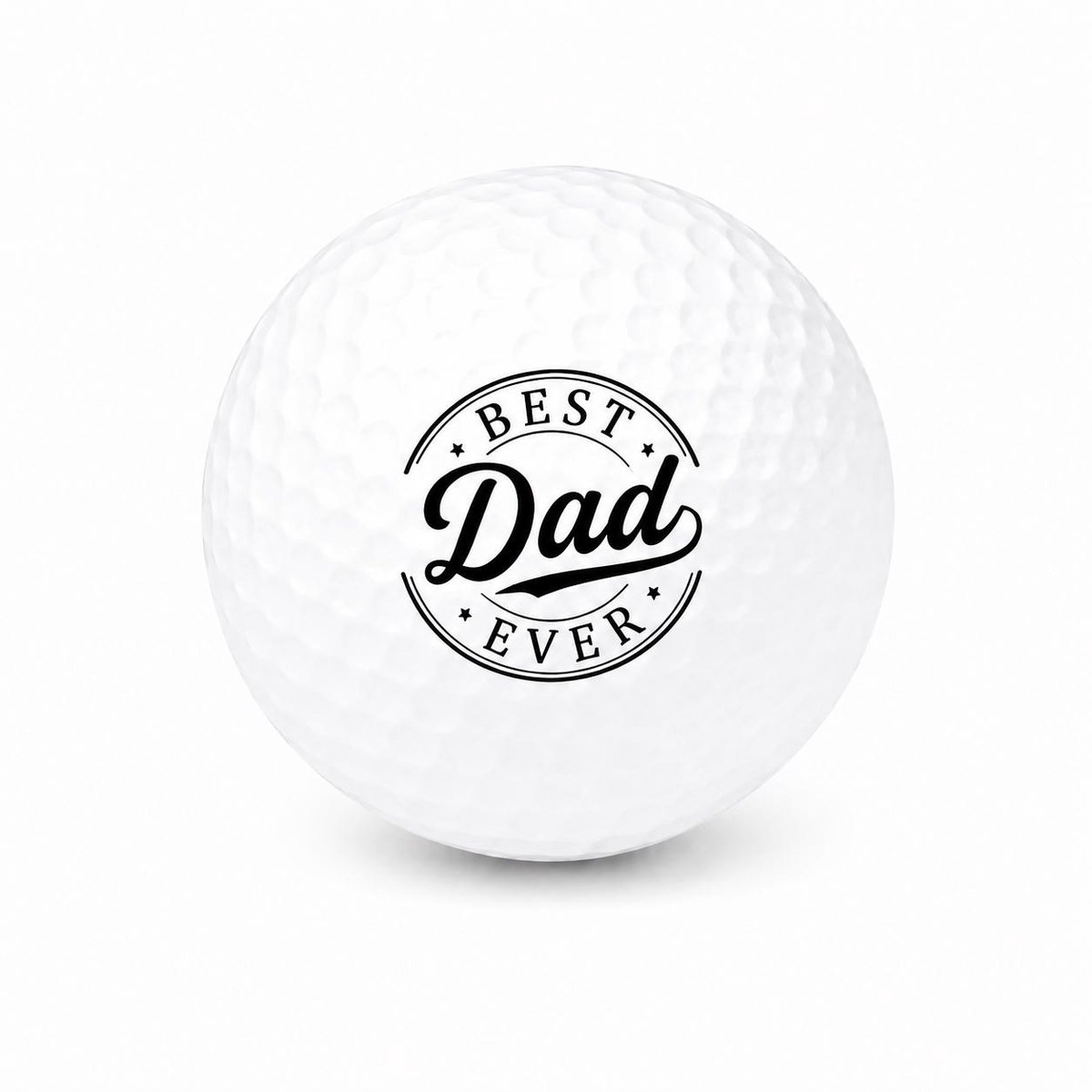 Wilson Golfballen Best Dad Ever - Vaderdag Golf Cadeau - 3 stuks - Bedrukte Golfballen