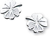 GLAMS - Boucles d'oreille clous Trèfles - Argent