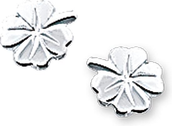 Glams Oorknoppen Klavertjes - Zilver