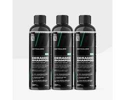 Detailrs Ceramic Shampoo 3-pack - Autoshampoo - pH Neutrale Autoshampoo - Auto Wassen - Water & Vuilafstotend - Voor Auto & Motor - 1,5L