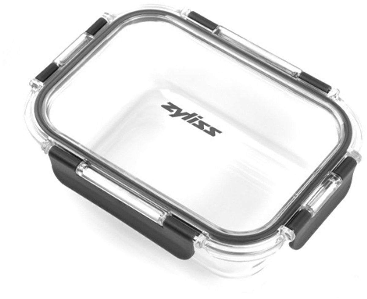 Zyliss Glazen Vershoudbakje 640 ml – Meal Prep Bakje met Deksel – Lekvrij – Oven & Magnetron