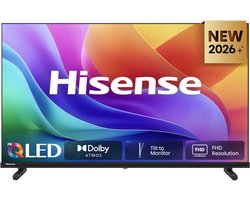 Hisense 32A5S - 32 inch - Hi-QLED - 2026 - Hi-QLED Colour - Dolby Atmos - Tilt to Monitor - FHD Resolution - Noise Reduction - High Contrast