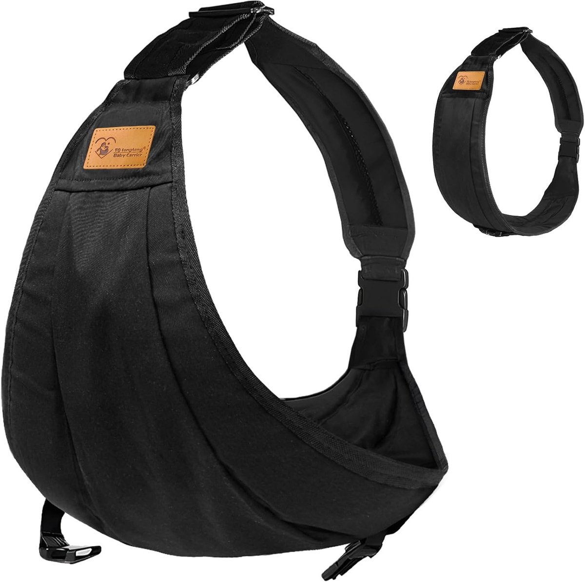 Ergonomische draagzak voor baby's van 0-24 maanden, verstelbaar, lichtgewicht en veilig, eenvoudig op te bergen en comfortabel voor ouders