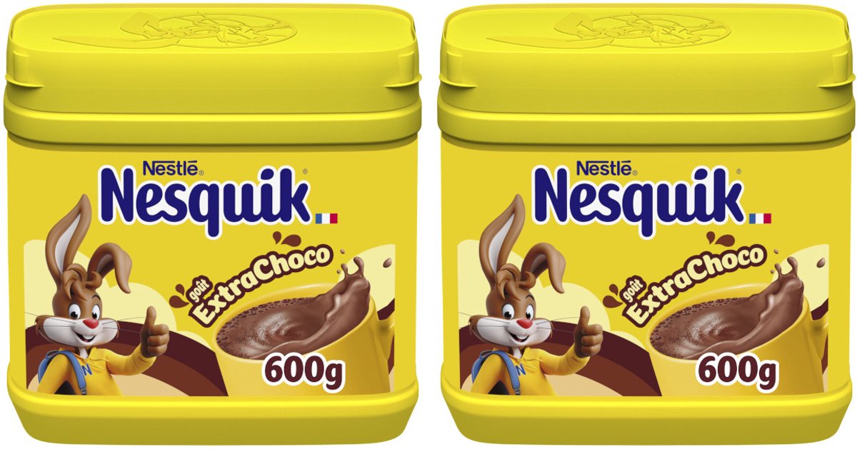 Nesquik Extra Choco - Multipack - Cacaopoeder - 1200g (2x600g)