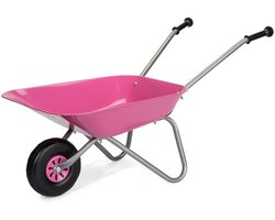 Milly Mally metalen speelgoedkruiwagen roze - Kinderkruiwagen