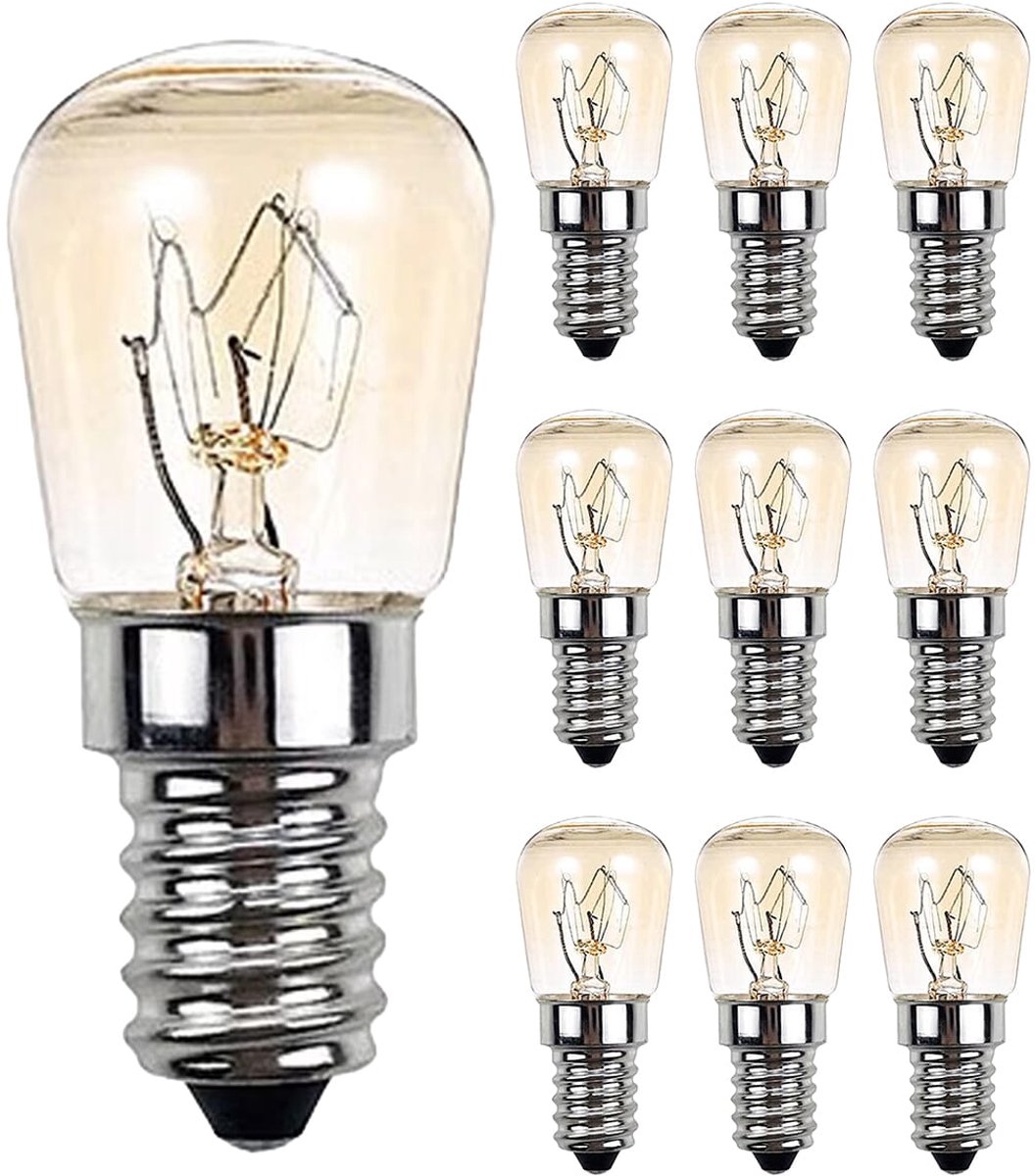 VITO Frigo - Koelkastlamp E14 - 15W 180lm 2800K - Warm Wit Licht - T26 - Koelkast Lampje - 10 stuks
