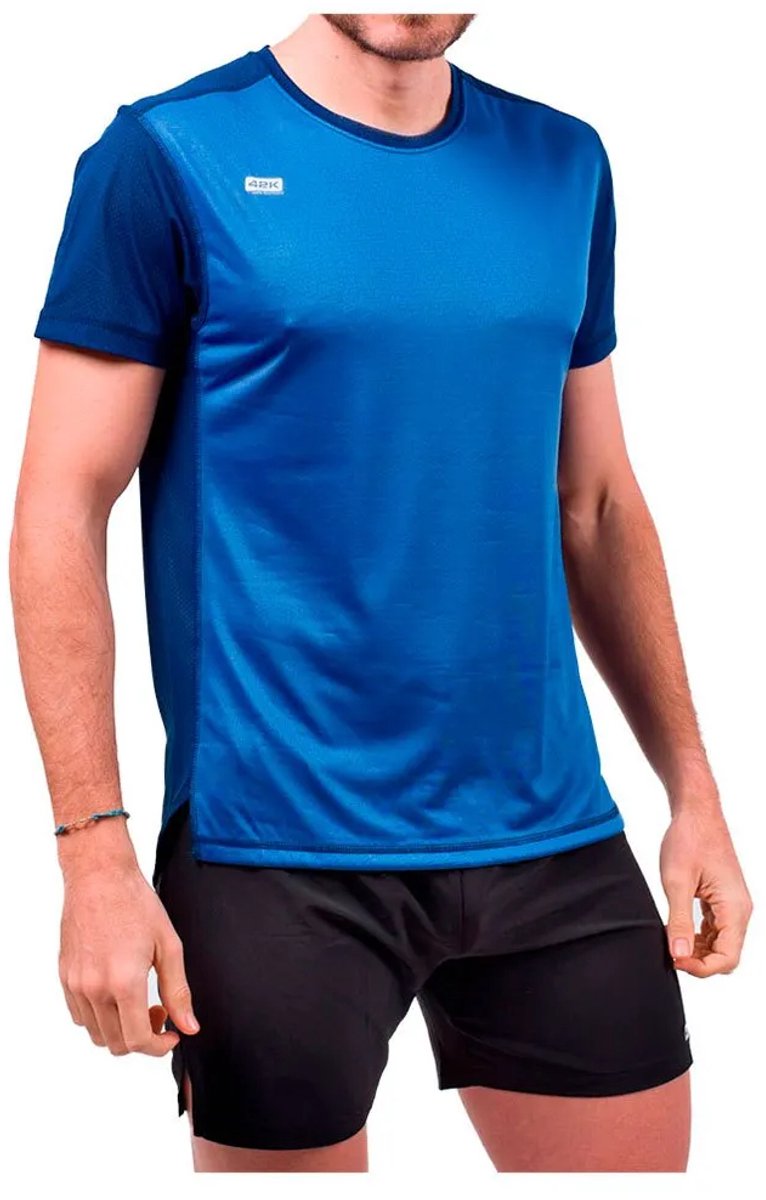 42k Running Dual Flow T-shirt Met Korte Mouwen Blauw XL Man