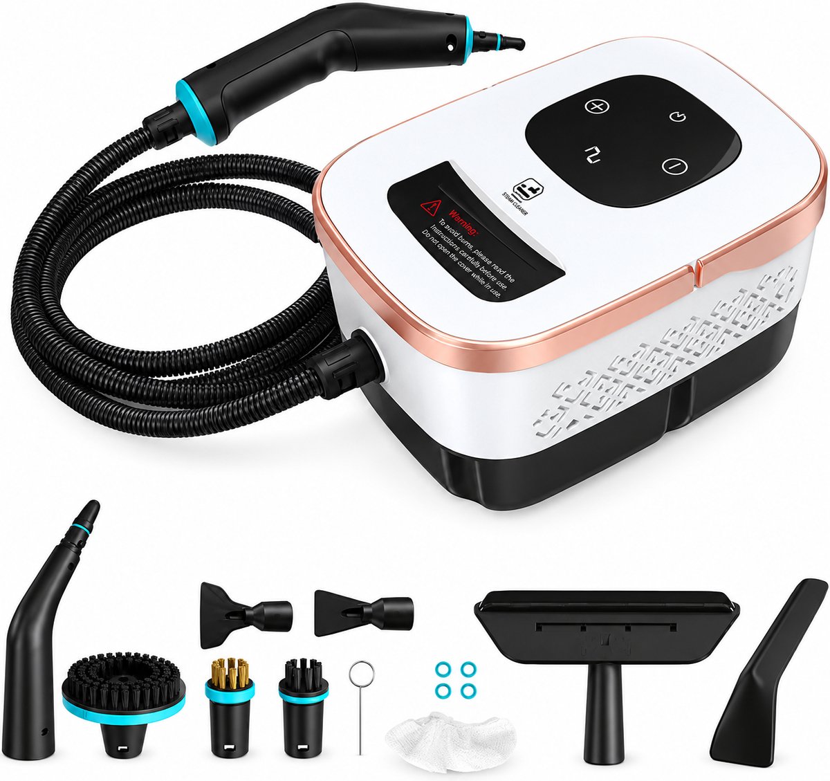 Handheld Stoomreiniger 4 Bar – 1500W – 1,6L – 15 sec Opwarmtijd – 6 Standen – Voor Huis & Auto