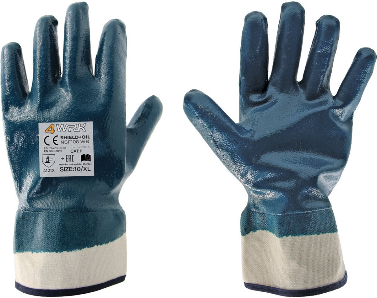 SHIELD OIL Werkhandschoenen-Veiligheidshandschoenen-Montagehandschoenen -12 paar maat- 10/XL