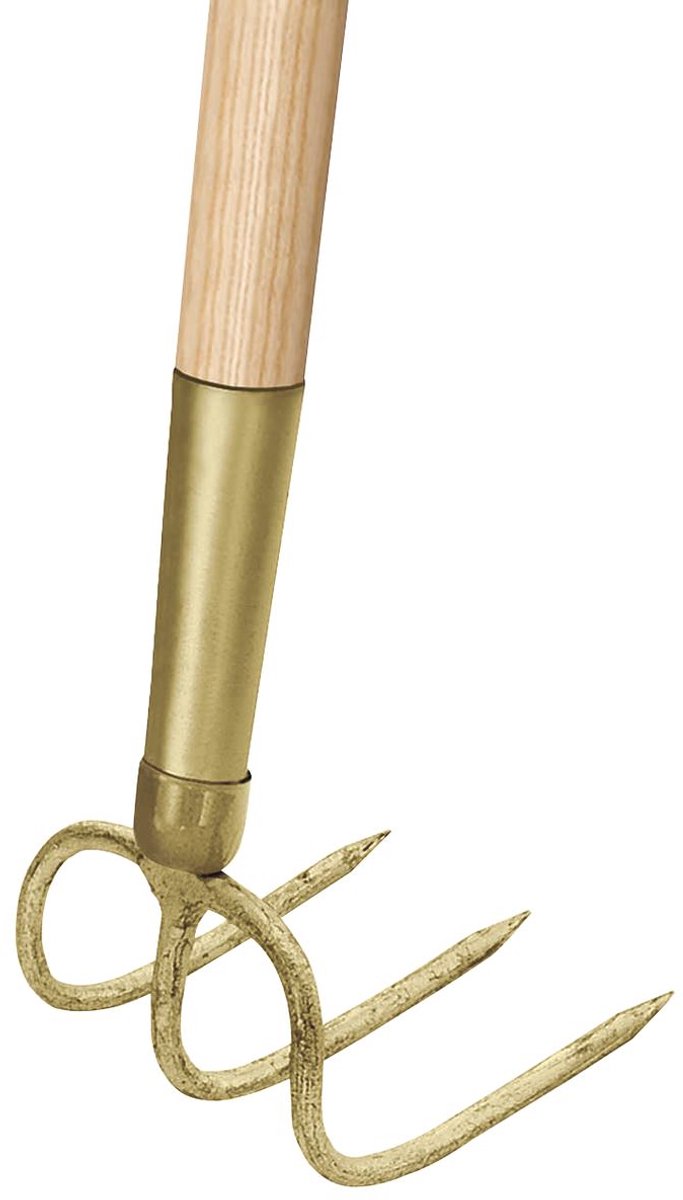 Ideal tuinhak goudkleurig essen-steel 135 cm