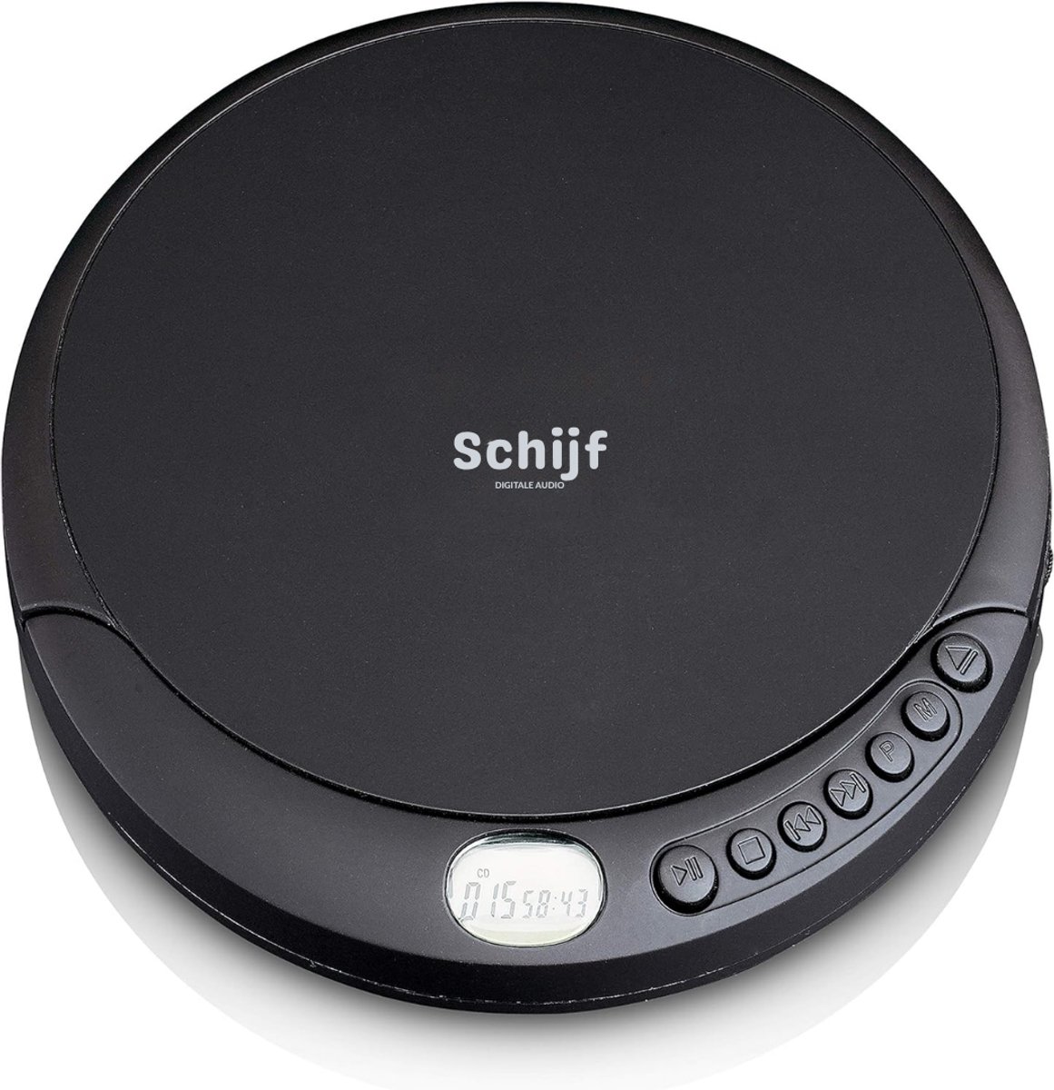 MIRA® Discman - Diskman – Draagbare Cassette Speler - Zwart - 14cm x 15cm x 3cm
