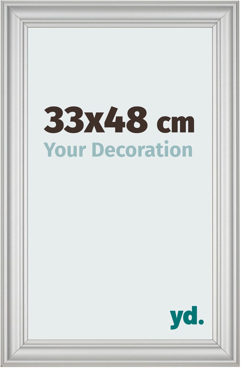 yd. Your Decoration - Fotolijst 33x48 cm - MDF - Zilver Mat - Lazio