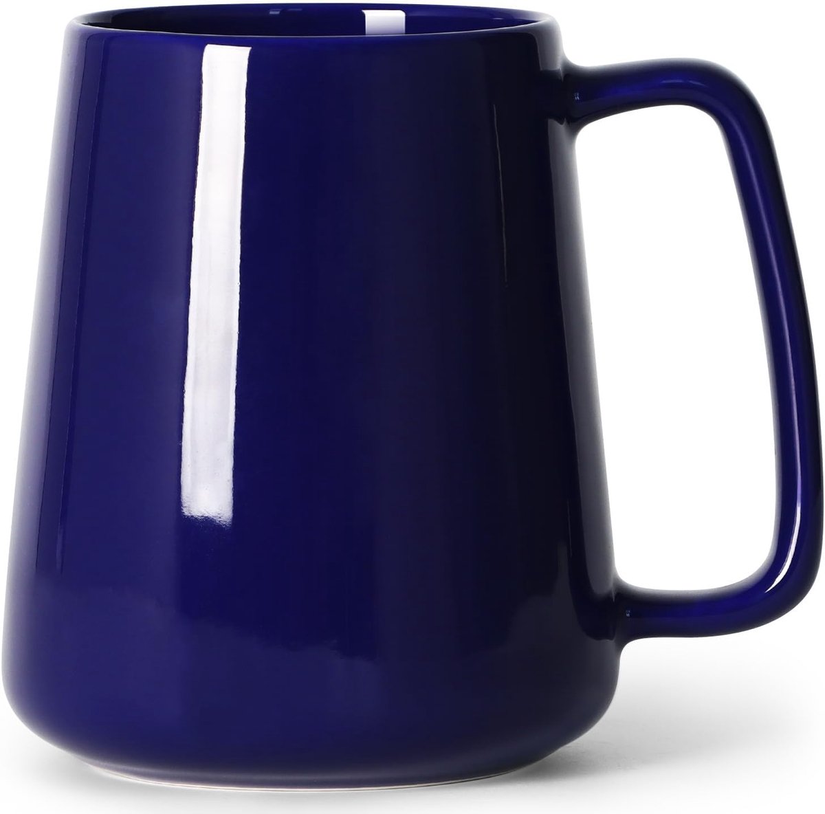 680 ml grote koffiemok, 720 ml keramische theekop met groot handvat voor papa mannen vrouwen, unieke stijl voor elke keuken, blauw