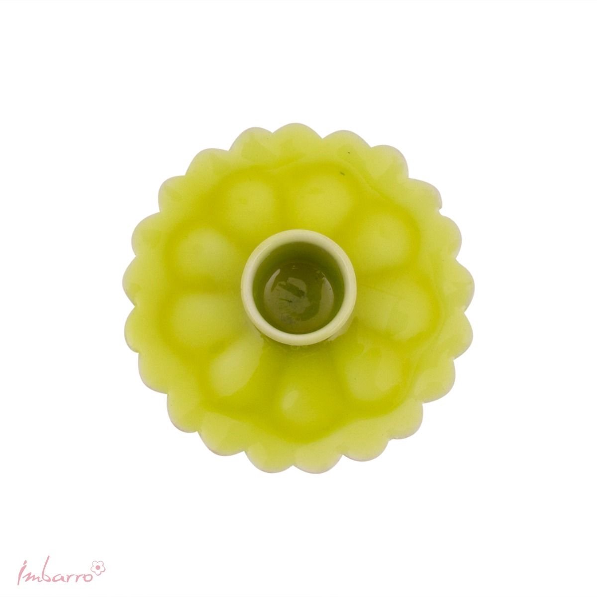 Imbarro Home & Fashion - Kandelaar Jaya Lime - Groen - L:9 W:9 H:5 cm