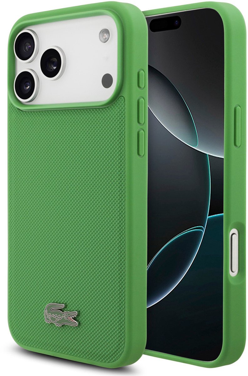 Lacoste Backcover hoesje voor Apple iPhone 18 Pro Max - olijfgroen