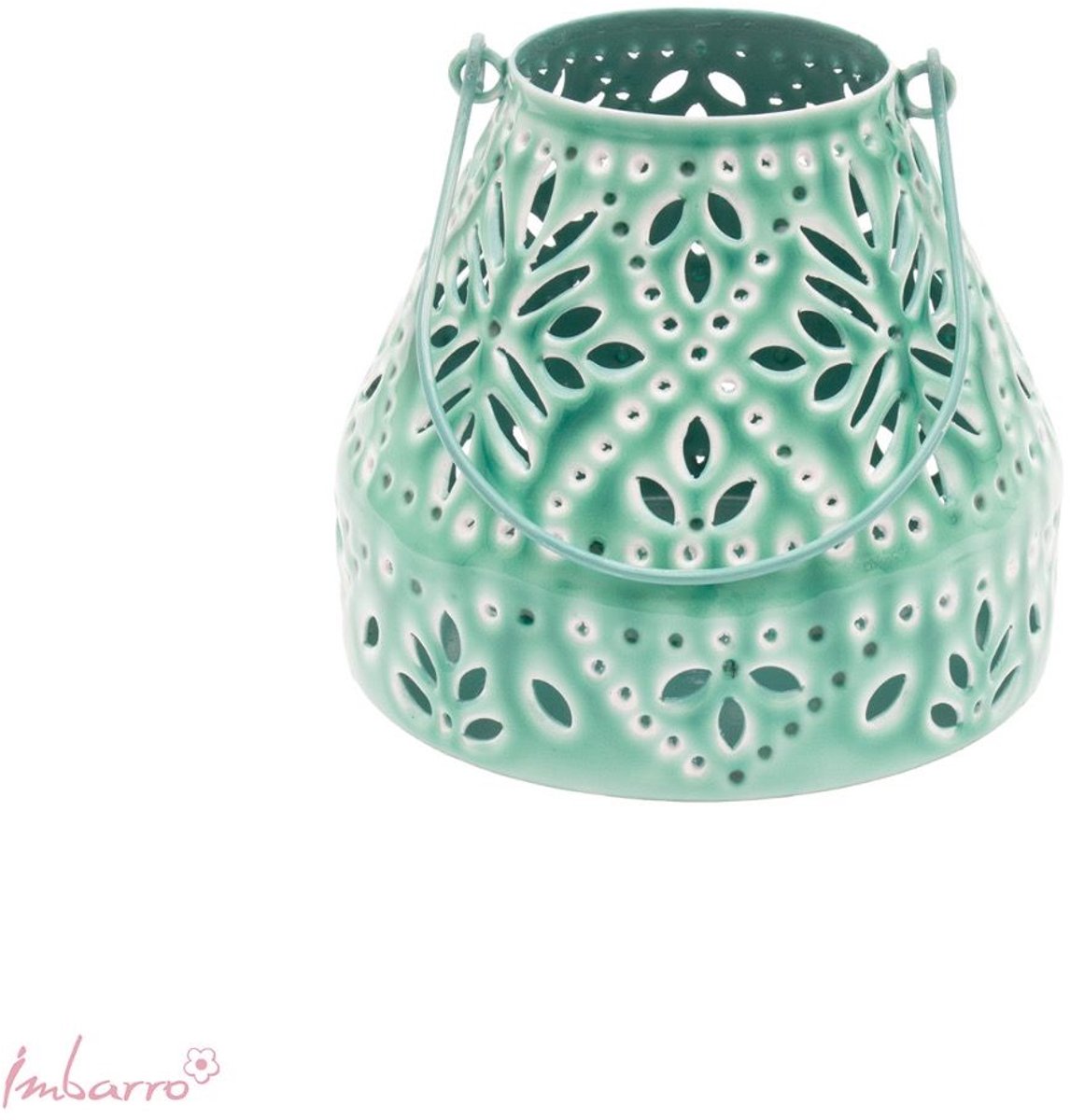 Imbarro Home & Fashion - Windlicht Fauna Aqua - Blauw - 17 X 19 cm