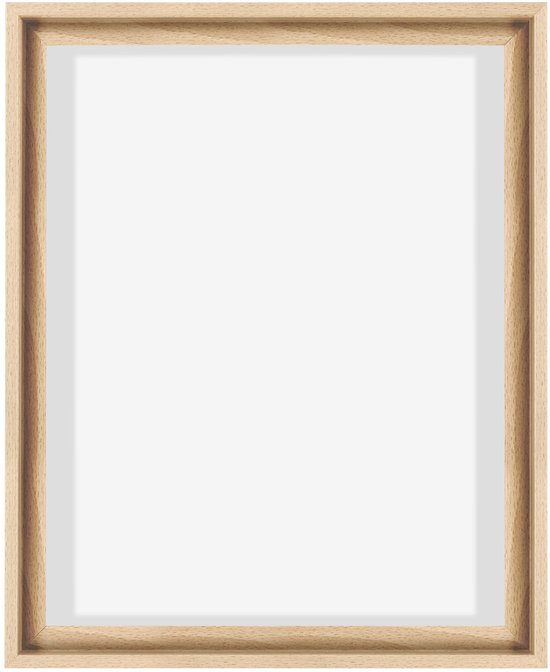 Houten baklijst, vierkant, met lichte houtnerf.