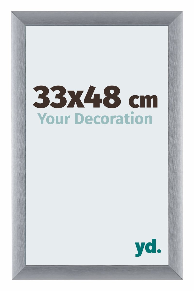 yd. Your Decoration - Fotolijst 33x48 cm - Aluminium - Zilver Geborsteld - Tucson