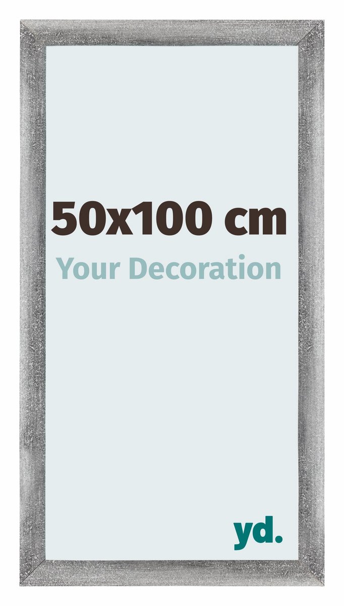 yd. Your Decoration - Fotolijst 50x100 cm - MDF - Grijs Geveegd - Mura