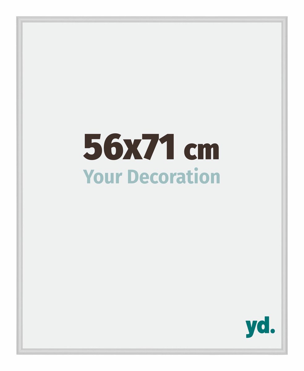 yd. Your Decoration - Fotolijst 56x71 cm - Aluminium - Zilver Mat - Miami