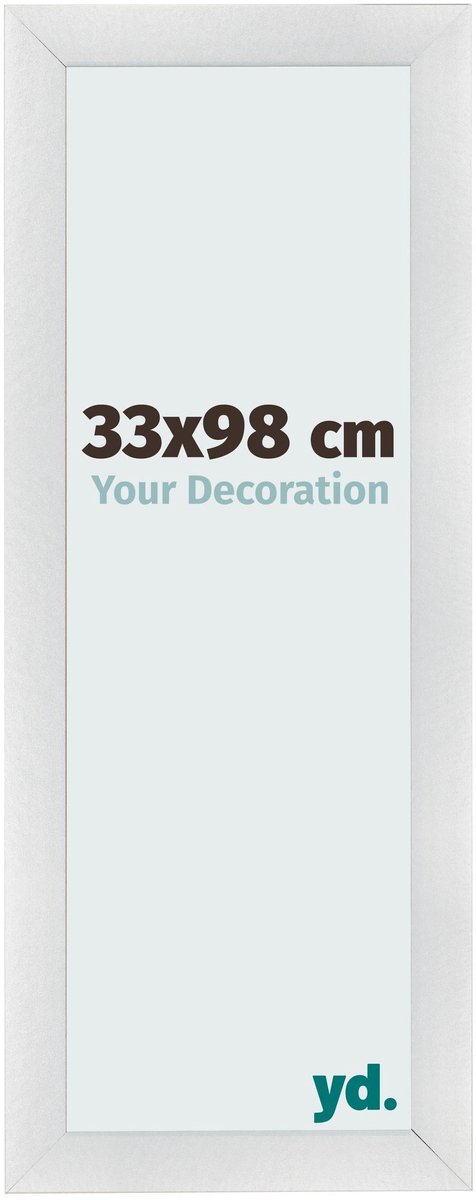 yd. Your Decoration - Fotolijst 33x98 cm - MDF - Zilver Mat - Pisa