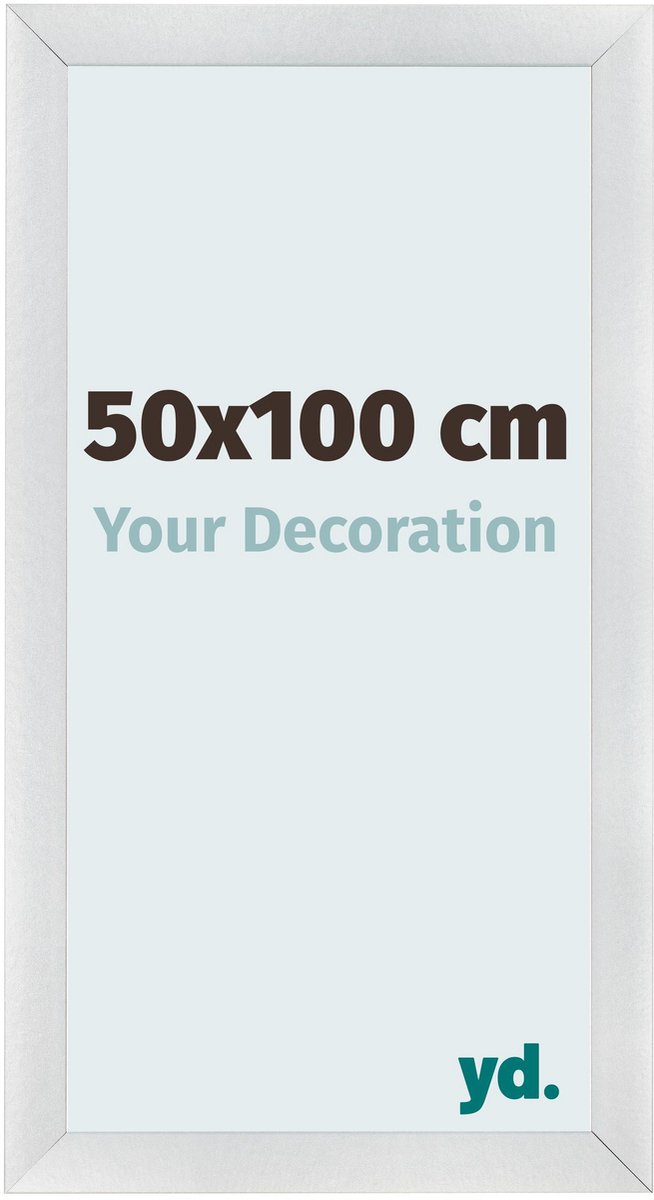 yd. Your Decoration - Fotolijst 50x100 cm - MDF - Zilver Mat - Pisa